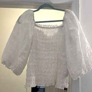 Anthropologie - Puff Sleeve Blouse